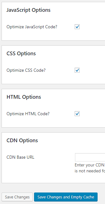 Cấu hình Auto optimize
